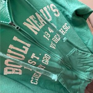 Green Zip-Up Hoodie